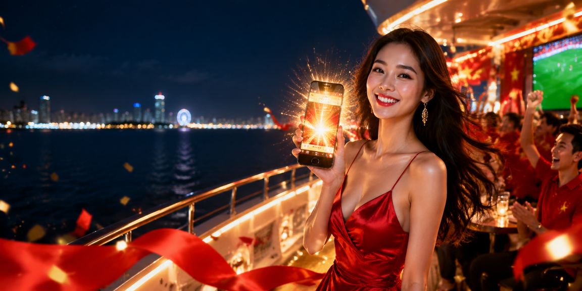 Người dùng chơi casino trên điện thoại tại bãi biển Nha Trang lúc hoàng hôn